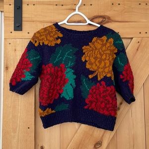 Vintage knitted crop top 🌺
